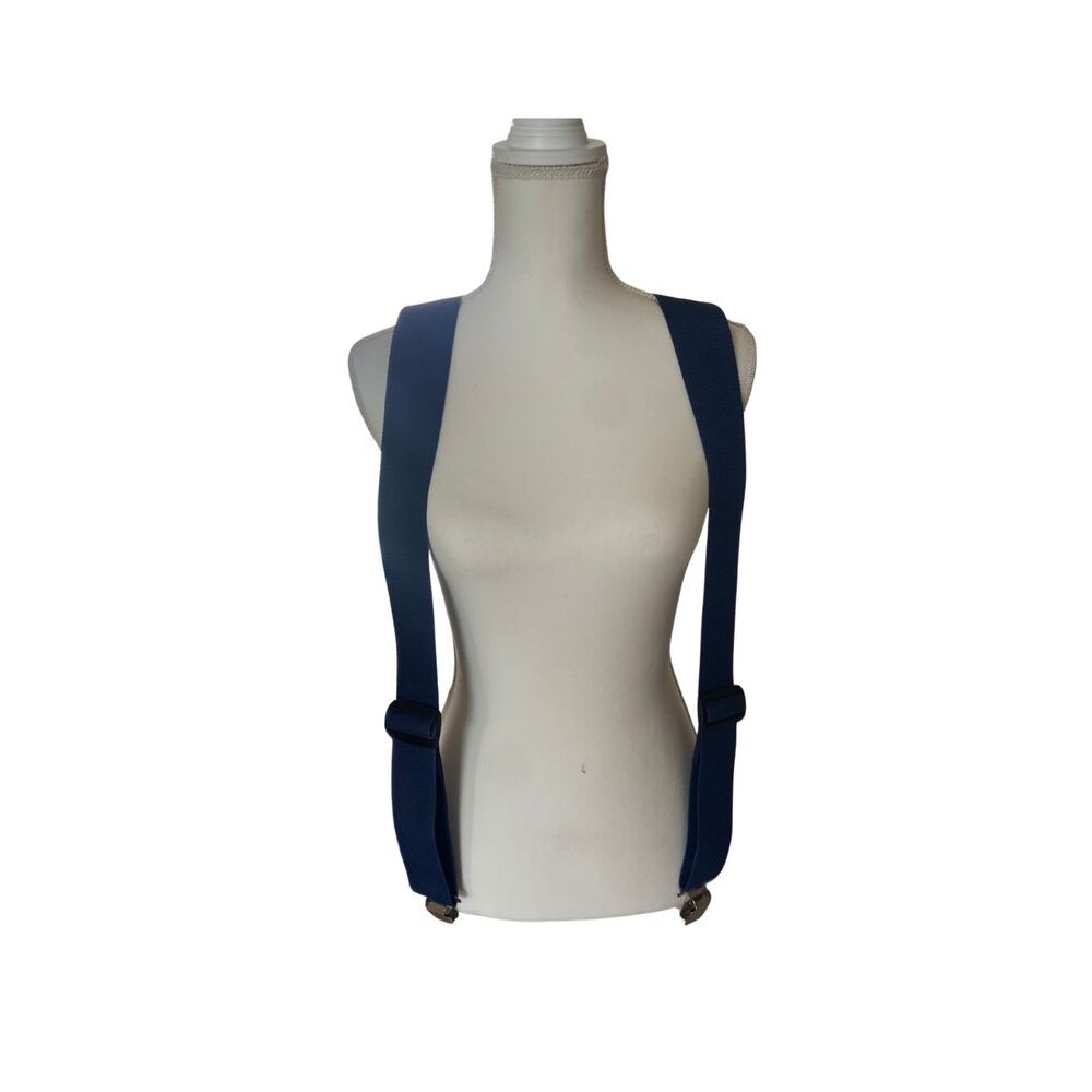 Bucket Boss Men's Navy Clip-On Suspenders 2" Adjustable Workwear Thailand